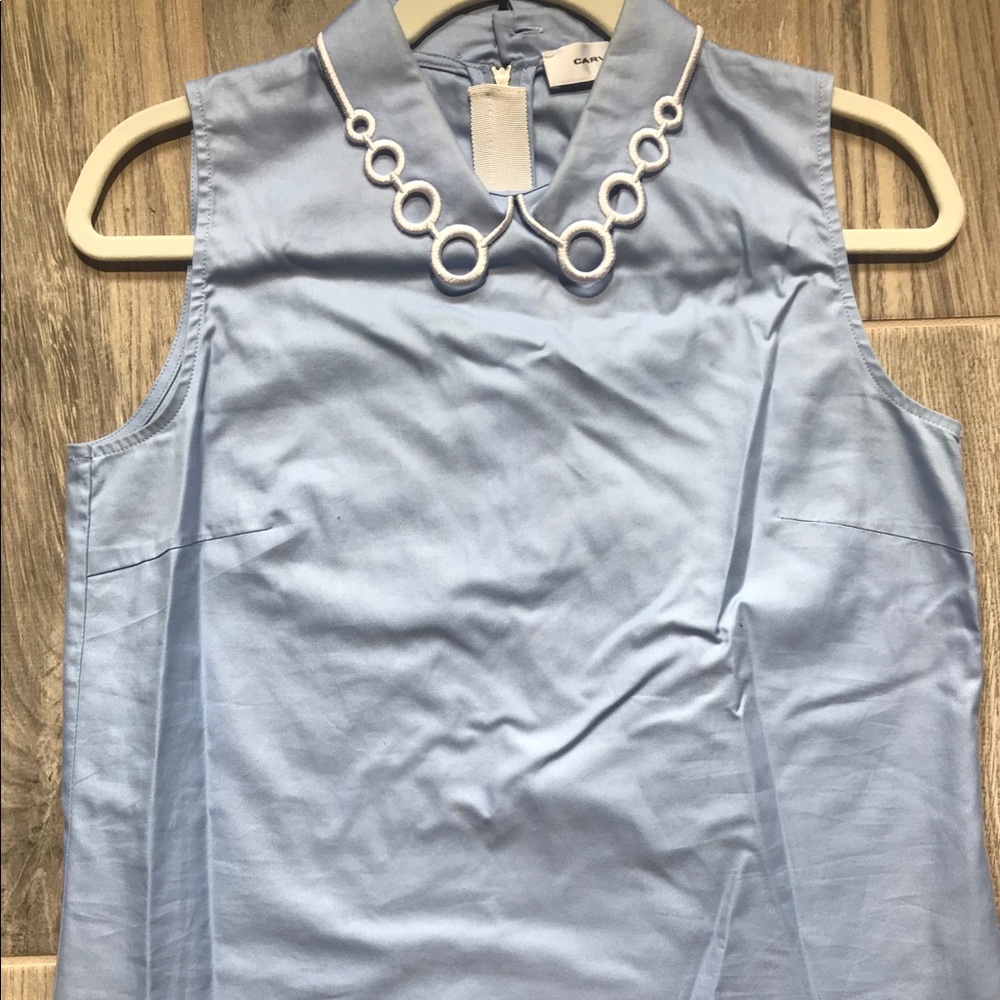 Carven Structured Blue Top